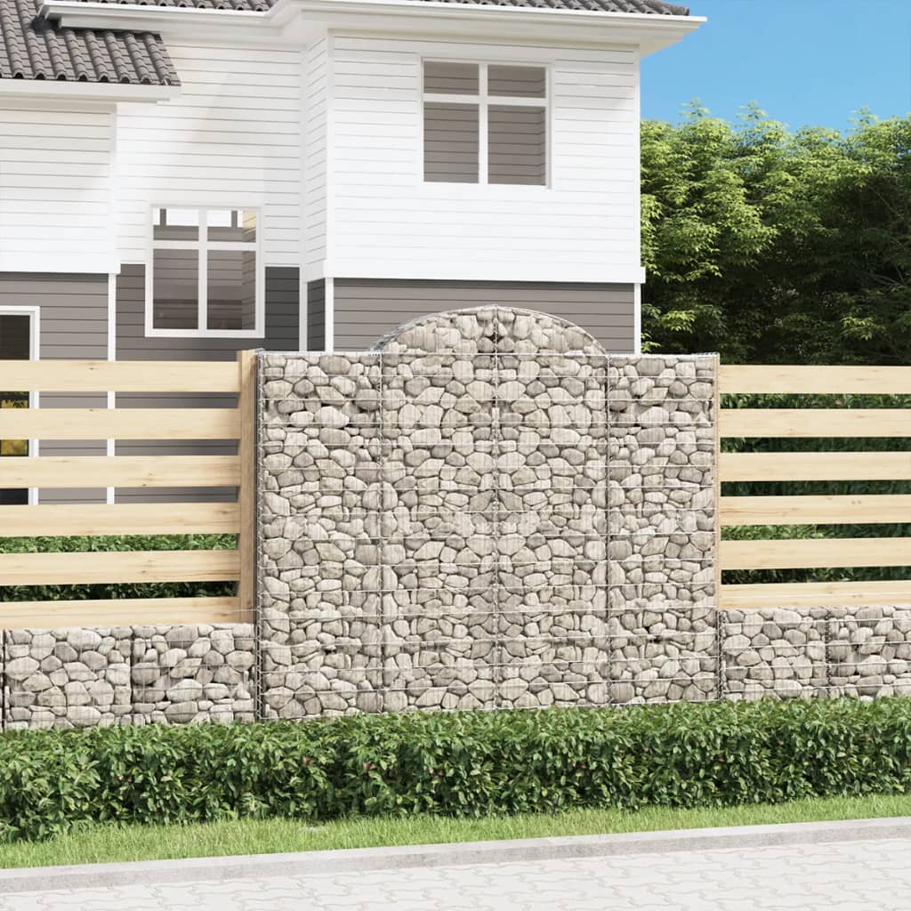 Obokane gabion košare 25kosov 200x50x180/200cm pocinkano železo