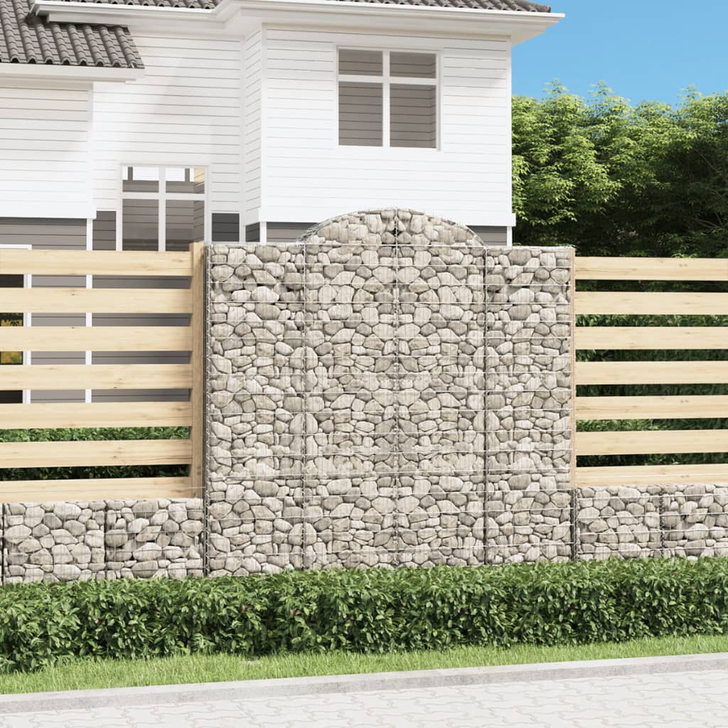 Obokana gabion košara 10 kos 200x50x200/220 cm pocinkano železo