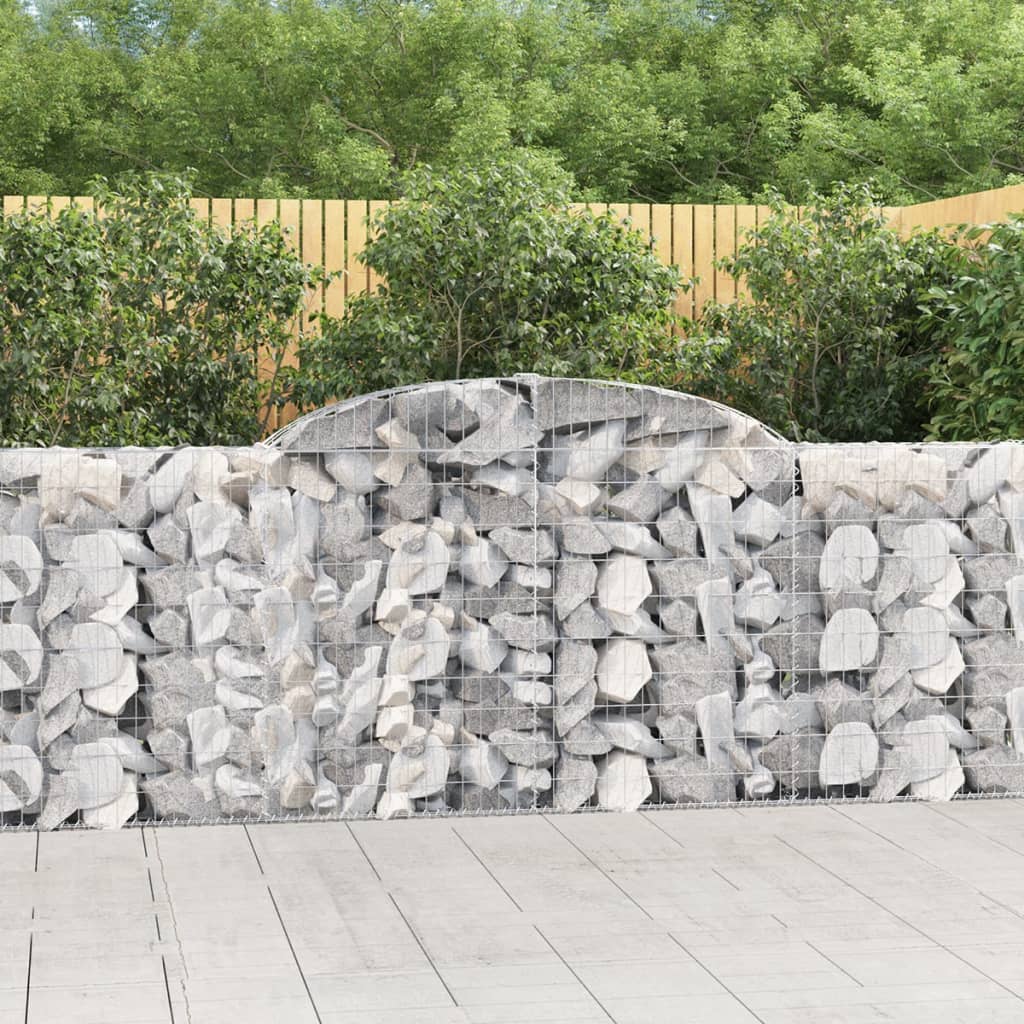 Obokana gabionska košara 10 kos 300x30x100/120cm cinkano železo