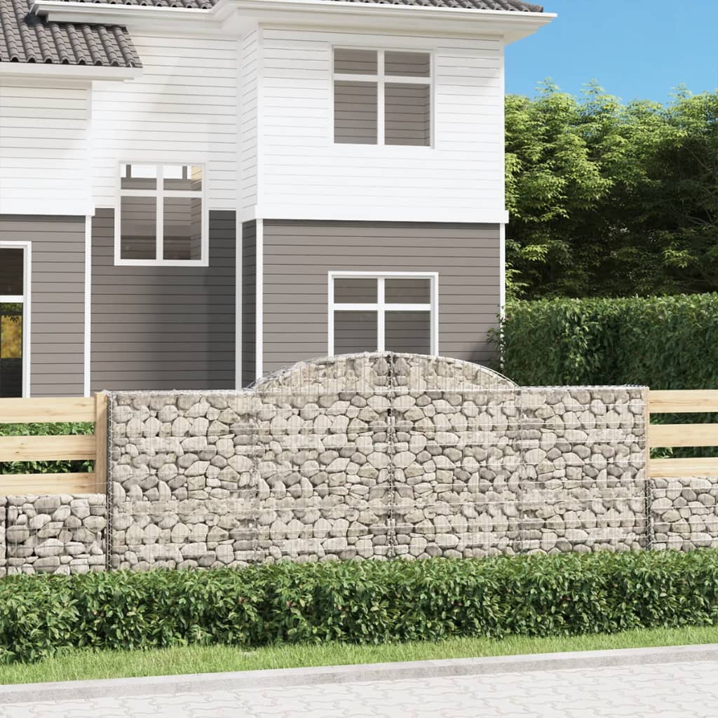 Obokane gabion košare 30 kosa 300x30x120/140cm pocinkano železo