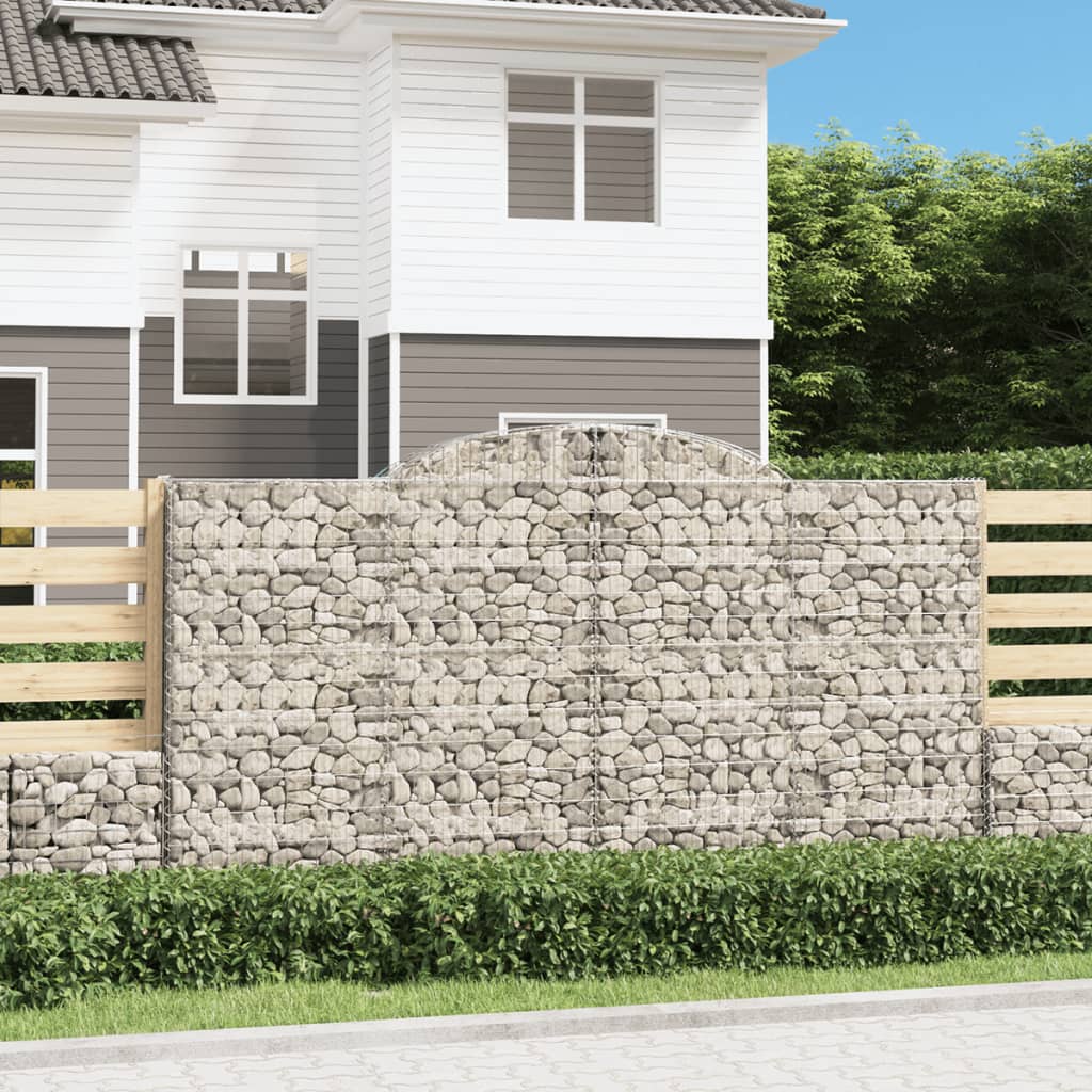 Obokane gabion košare 9 kosa 300x30x160/180 cm pocinkano železo