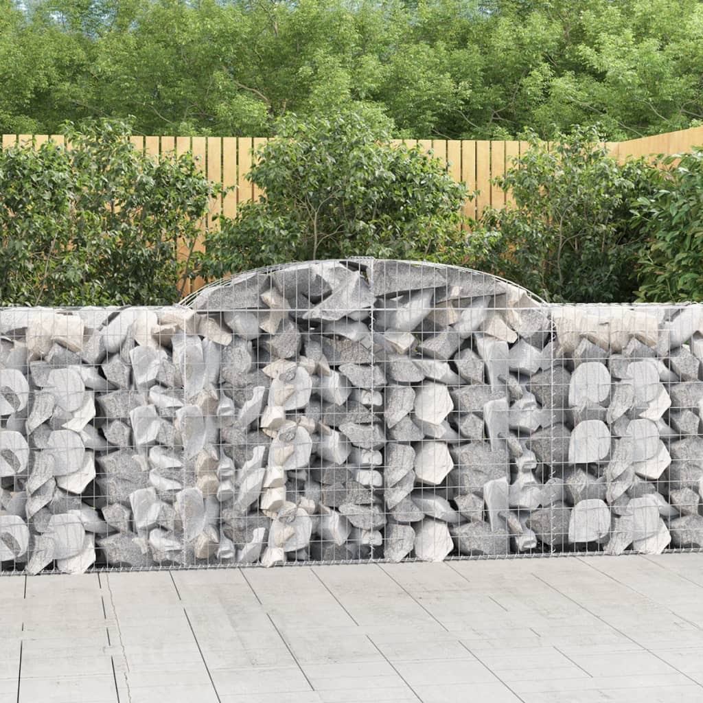 Obokana gabionska košara 9kos 300x50x100/120cm pocinkano železo