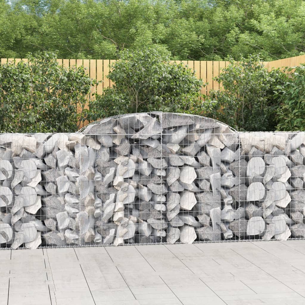 Obokana gabionska košara 15 kos 300x50x100/120cm cinkano železo