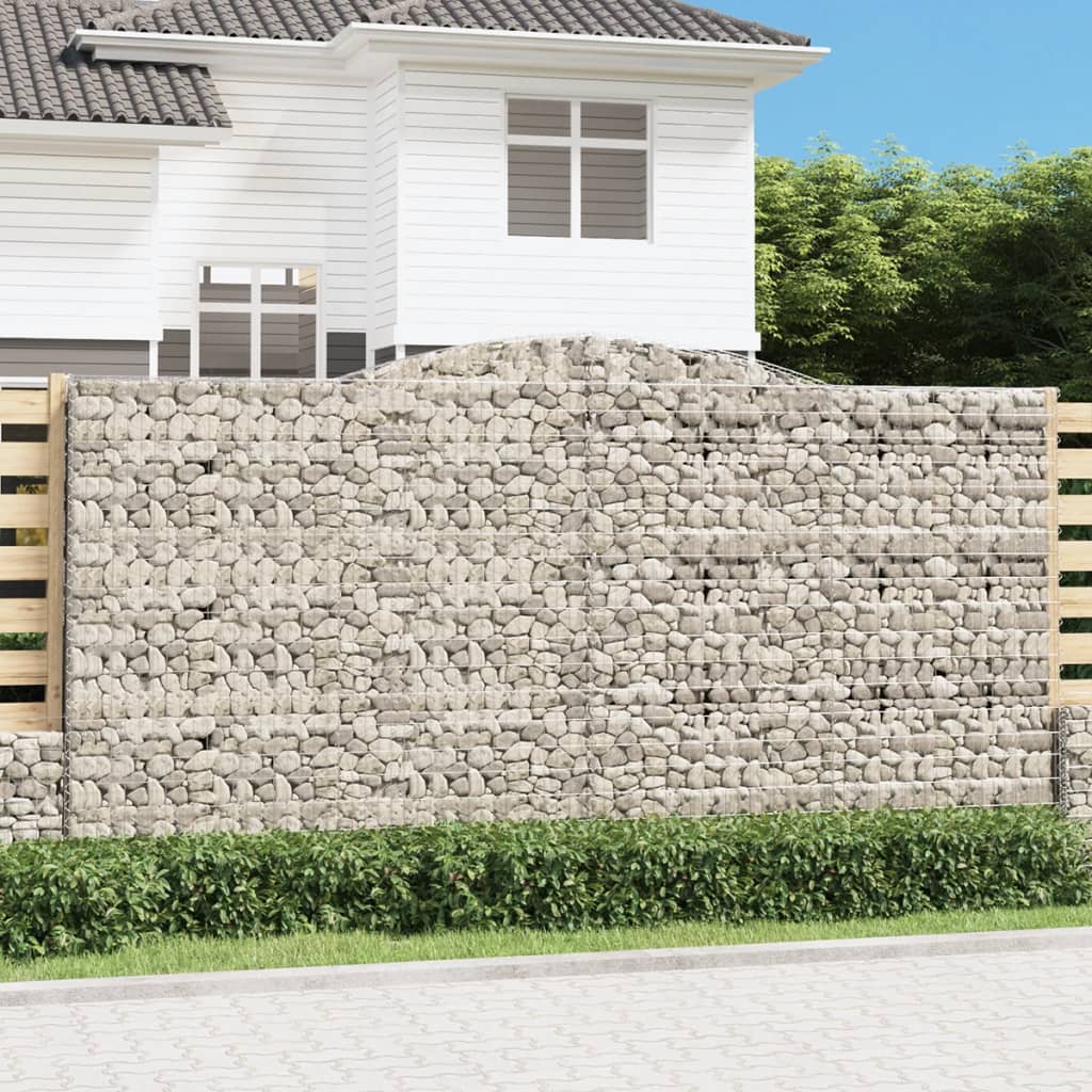 Obokane gabion košare 10 kosa 400x50x200/220cm pocinkano železo
