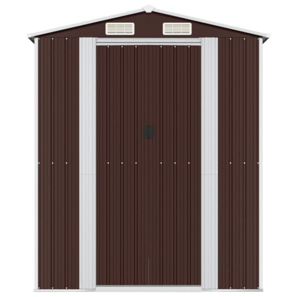 Vrtna lopa temno rjava 192x440x223 cm pocinkano jeklo - Image 3