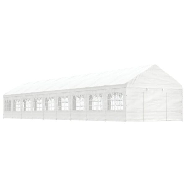Paviljon s streho bel 20,07x4,08x3,22 m polietilen