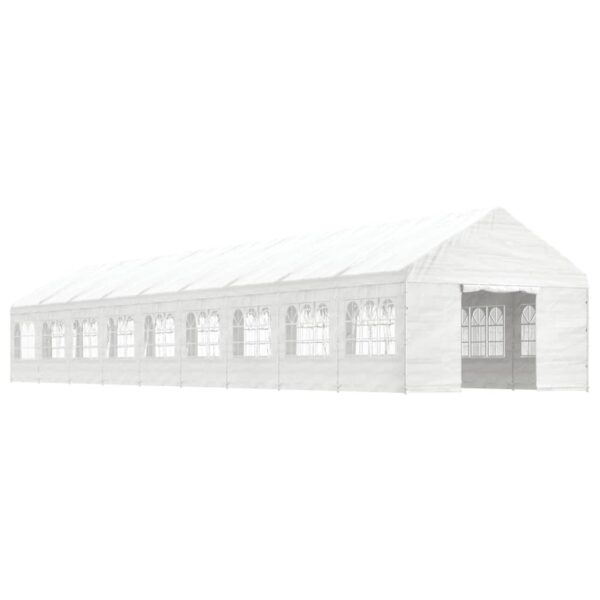 Paviljon s streho bel 20,07x4,08x3,22 m polietilen - Image 2