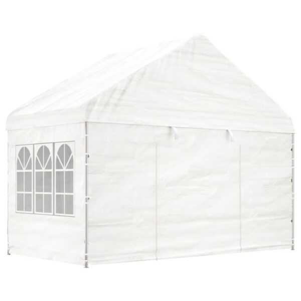Paviljon s streho bel 20,07x4,08x3,22 m polietilen - Image 3