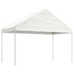Paviljon s streho bel 17,84x4,08x3,22 m polietilen - Image 2