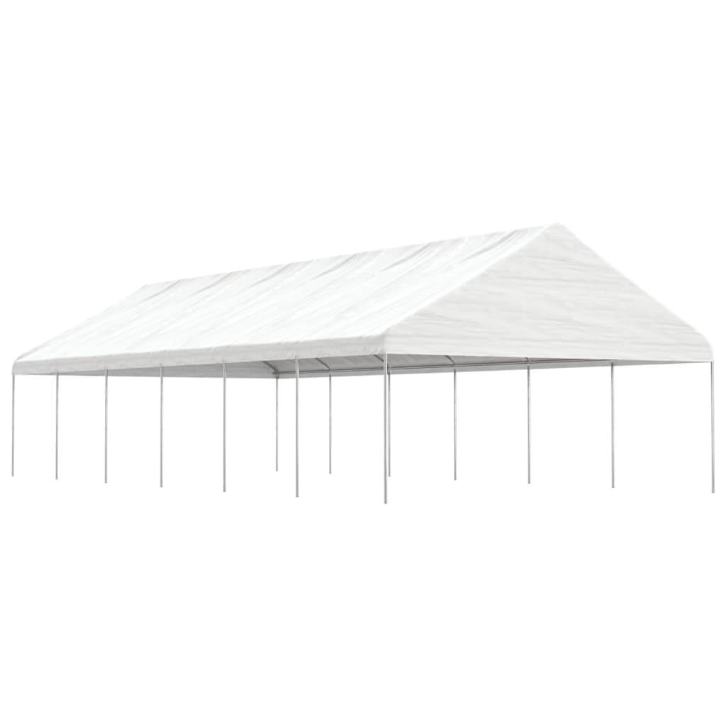 Paviljon s streho bel 13,38×5,88×3,75 m polietilen