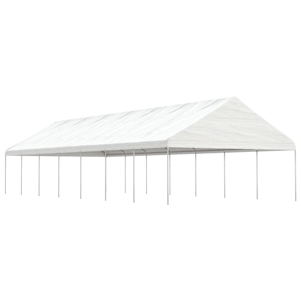 Paviljon s streho bel 15,61×5,88×3,75 m polietilen