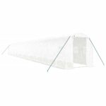 Rastlinjak z jeklenim okvirjem bel 36 m² 18x2x2 m - Image 2