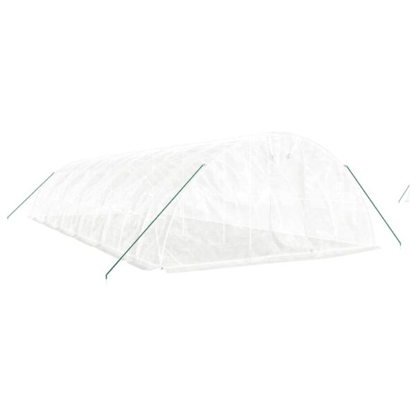 Rastlinjak z jeklenim okvirjem bel 60 m² 12x5x2,3 m - Image 3