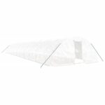 Rastlinjak z jeklenim okvirjem bel 110 m² 22x5x2,3 m - Image 2