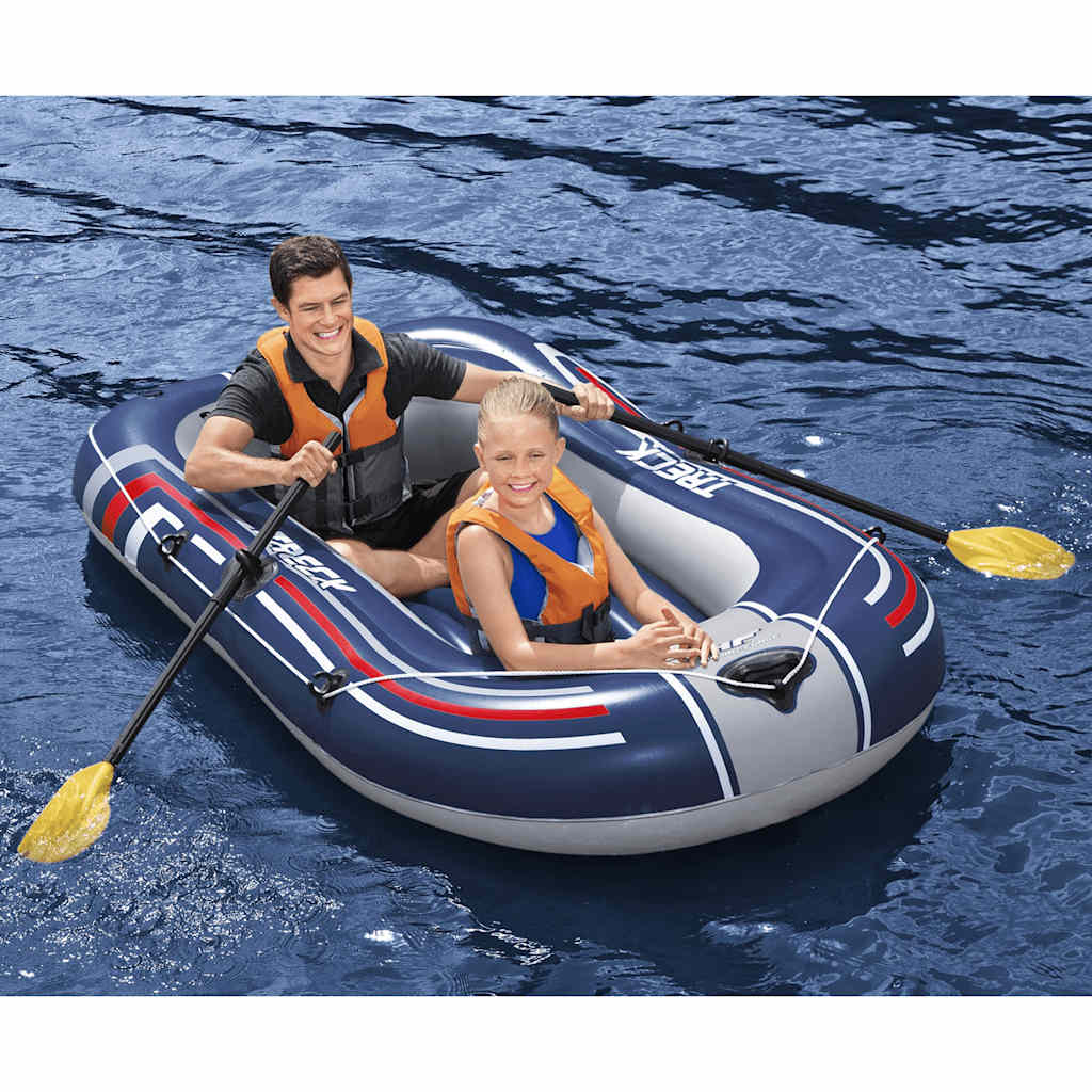 Bestway Hydro-Force Napihljiv čoln s tlačilko in vesli moder