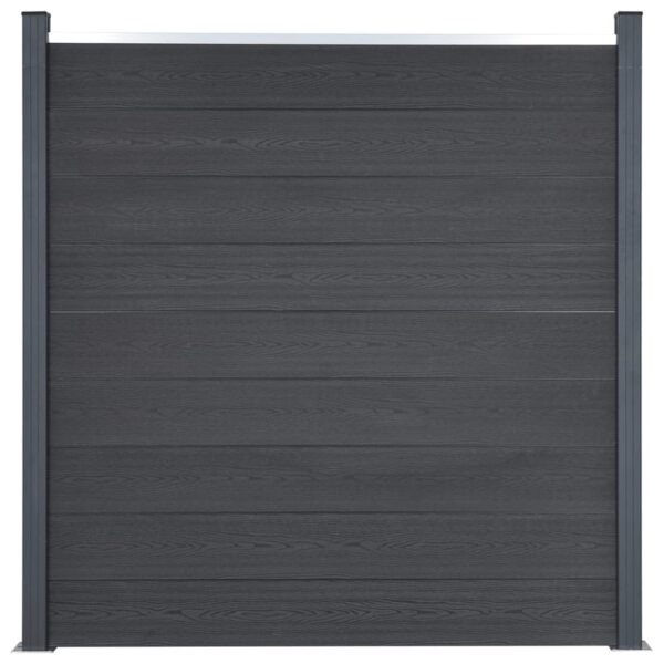 Komplet ograjnih panelov siv 526x186 WPC - Image 3