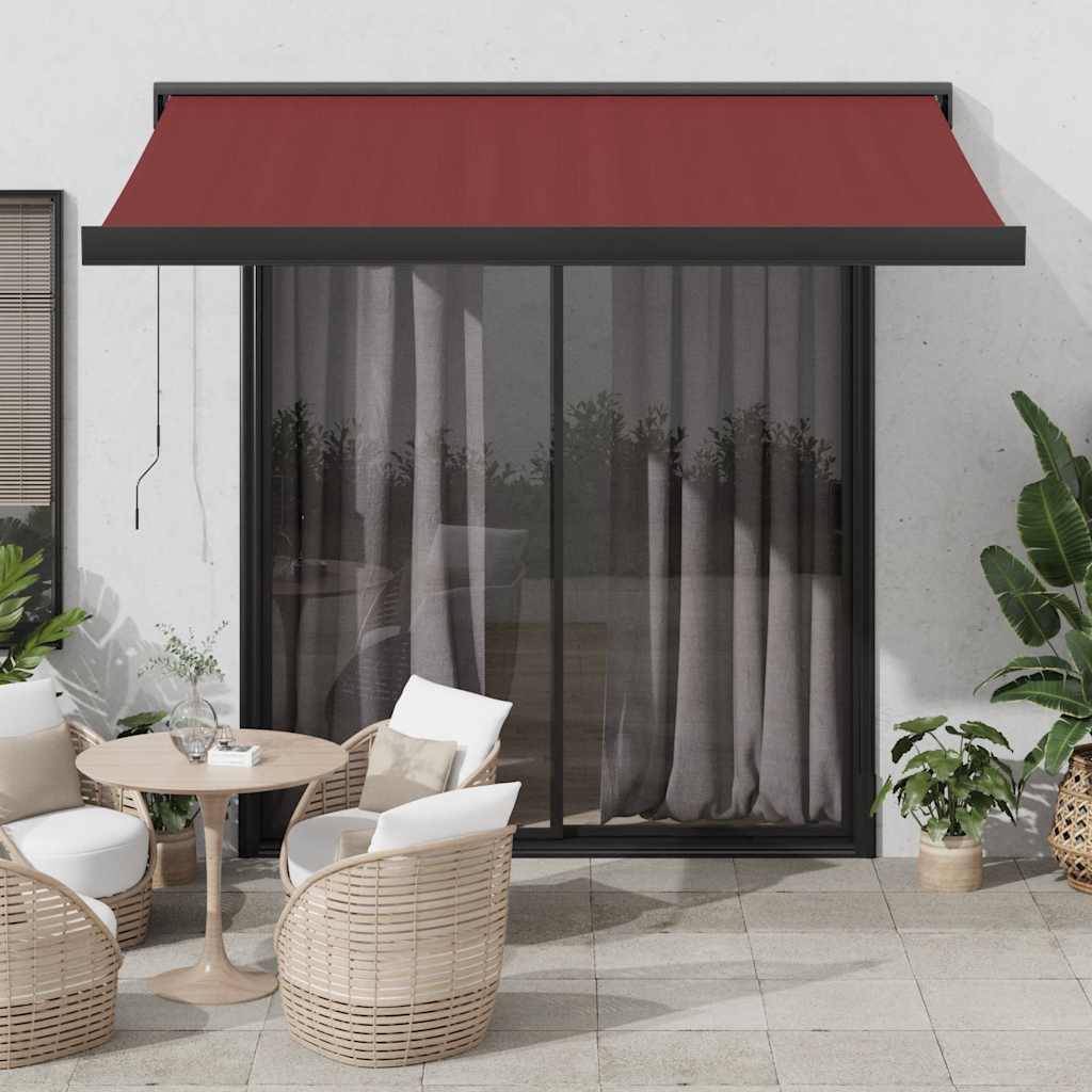 Avtomatsko zložljiva tenda bordo 350×250 cm