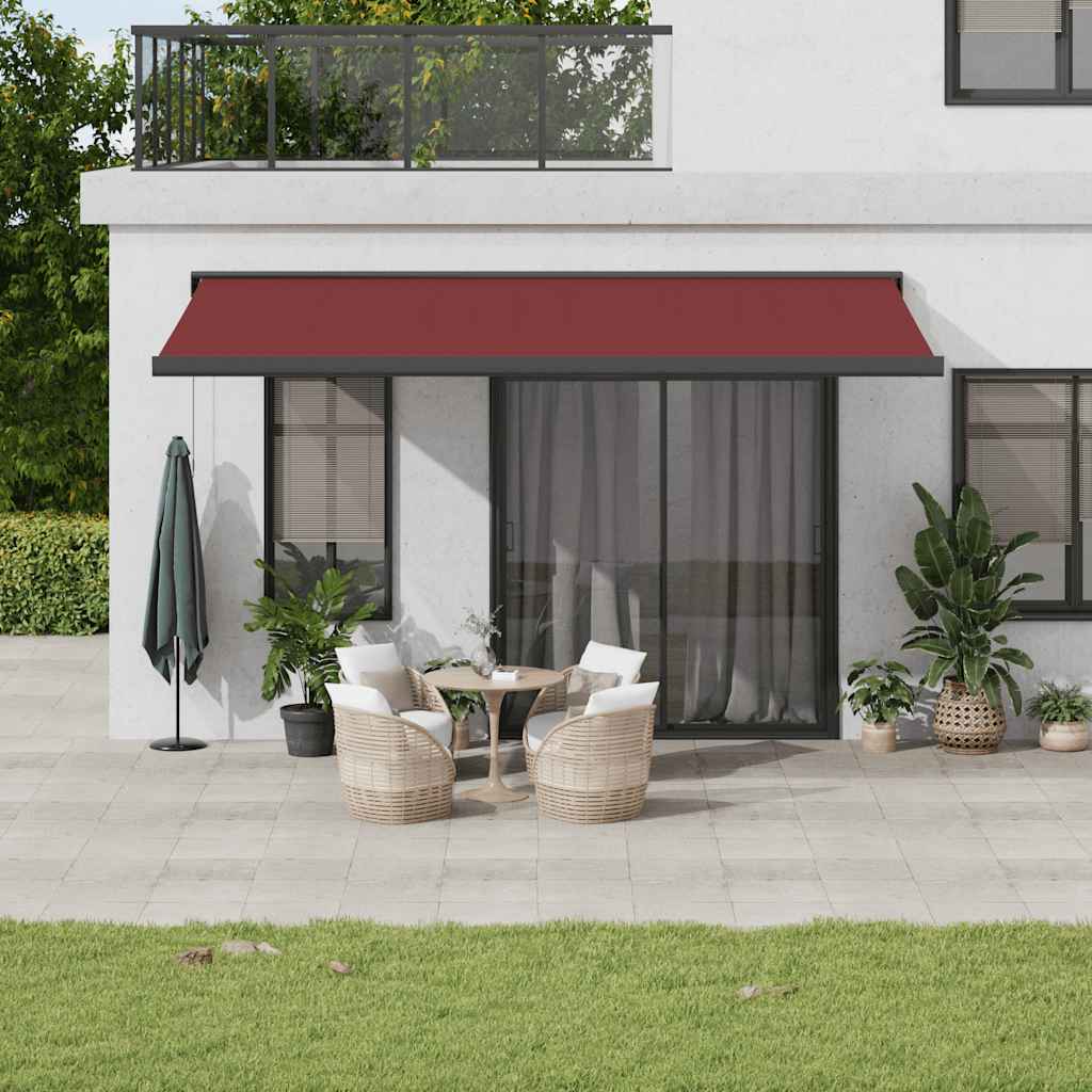 Avtomatsko zložljiva tenda bordo 500×300 cm
