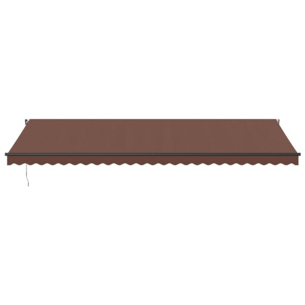 Ročno zložljiva tenda rjava 600x350 cm - Image 3