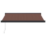 Ročno zložljiva tenda rjava 350x250 cm - Image 3