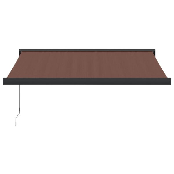 Ročno zložljiva tenda rjava 350x250 cm - Image 3