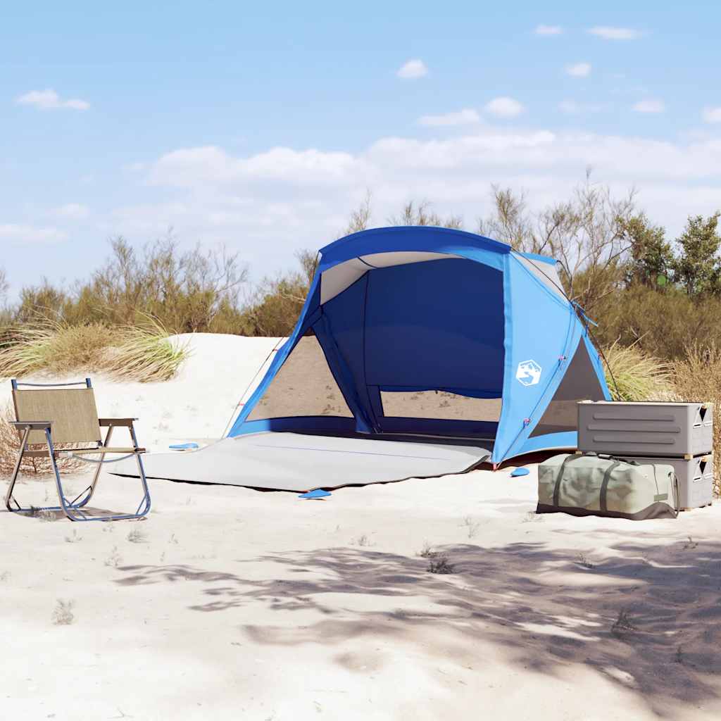 Šotor za plažo za 2 osebi Azure Blue Vodoodporen