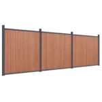 Ograjni panel rjav 526x186 WPC - Image 2
