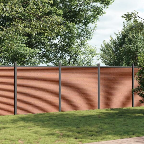 Ograjni panel rjav 526x186 WPC
