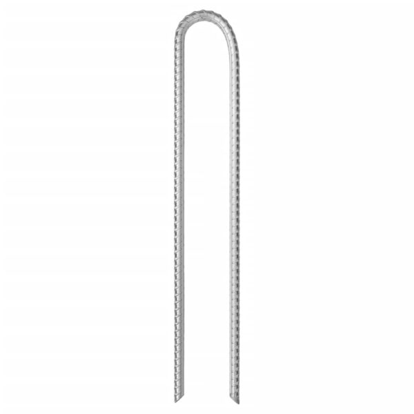 Klini za šotor 12 kosov U oblika 37 cm Ø10 mm pocinkano jeklo - Image 2