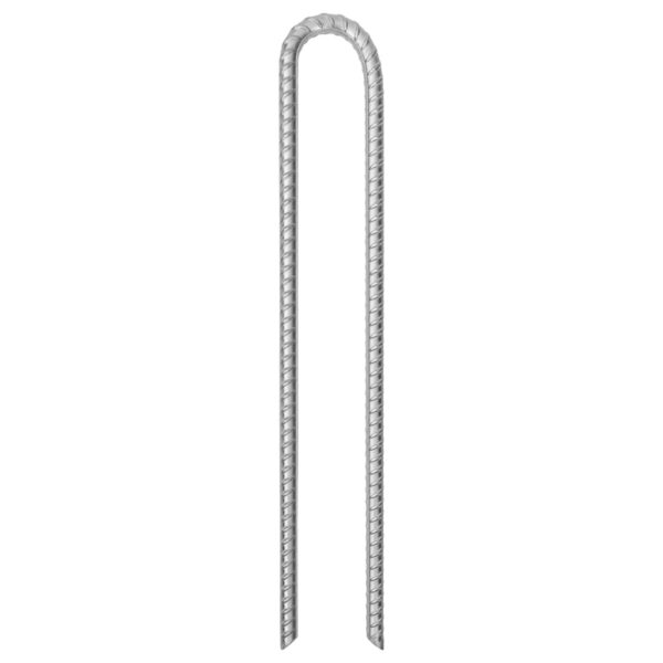 Klini za šotor 12 kosov U oblika 41,5 cm Ø12 mm pocinkano jeklo - Image 2