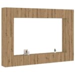 8 kosov stenske TV omarice Artisan Oak Engineered Wood