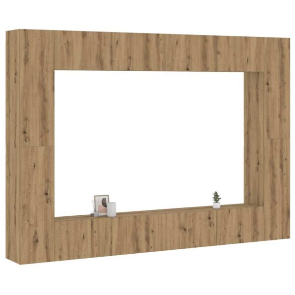 8 kosov stenske TV omarice Artisan Oak Engineered Wood