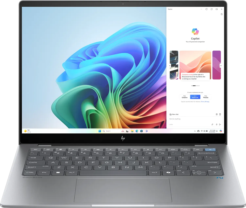 Prenosnik HP OmniBook X AI 14-fe0900ng | Snapdragon / Qualcomm® Snapdragon® X / RAM 16 GB / SSD Disk / 14,0″ 2.2K