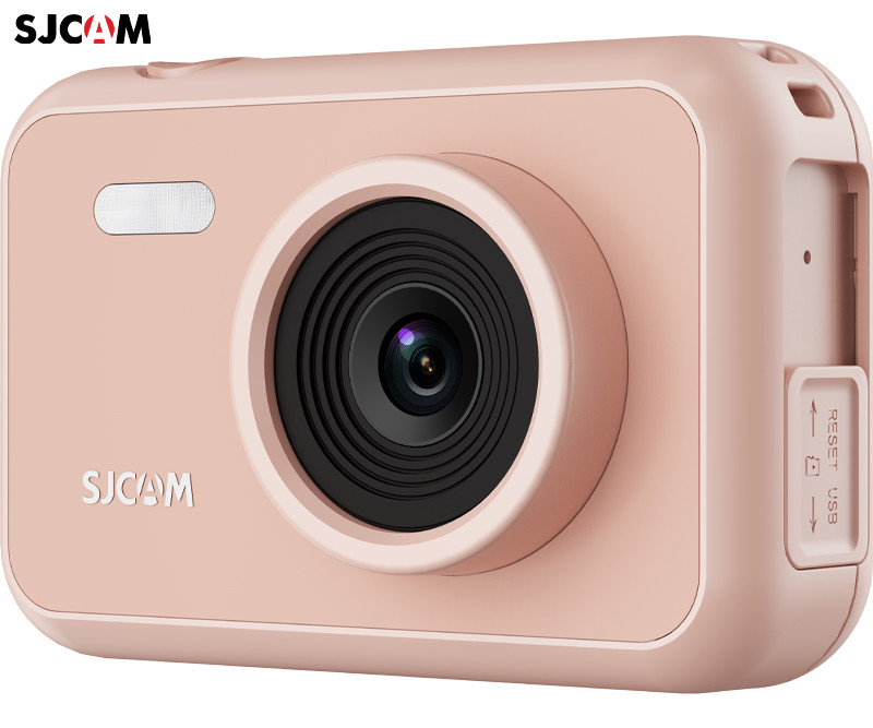 SJCAM FUNCAM otroški fotoaparat / kamera, 1080p Full HD, 12MP, 2″ zaslon, polnilna baterija, mikrofon, zvočnik, časovni zamik, časovnik / timer, igre, roza