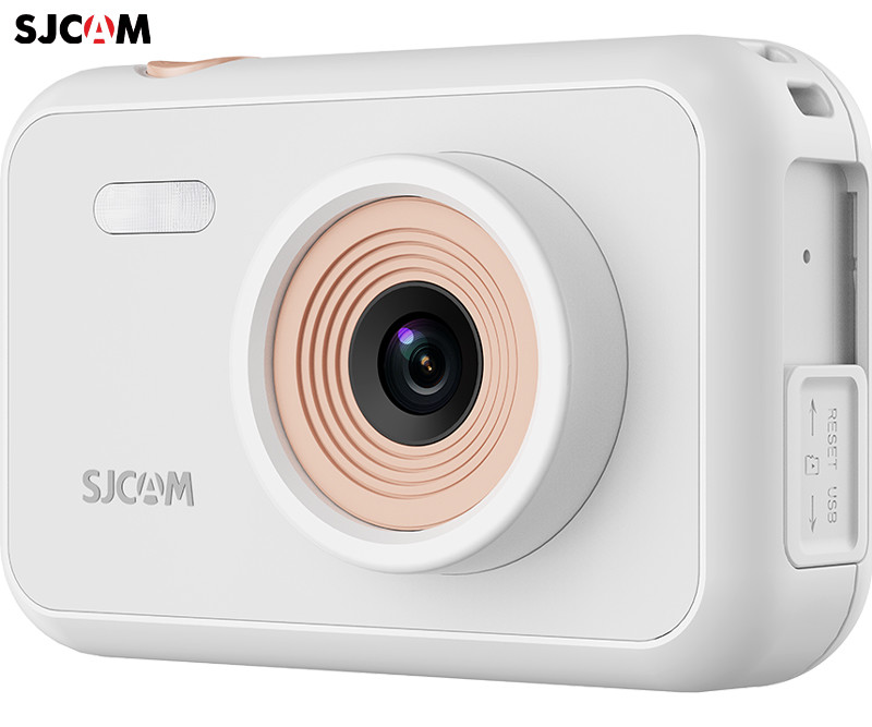 SJCAM FUNCAM otroški fotoaparat / kamera, 1080p Full HD, 12MP, 2″ zaslon, polnilna baterija, mikrofon, zvočnik, časovni zamik, časovnik / timer, igre, bela