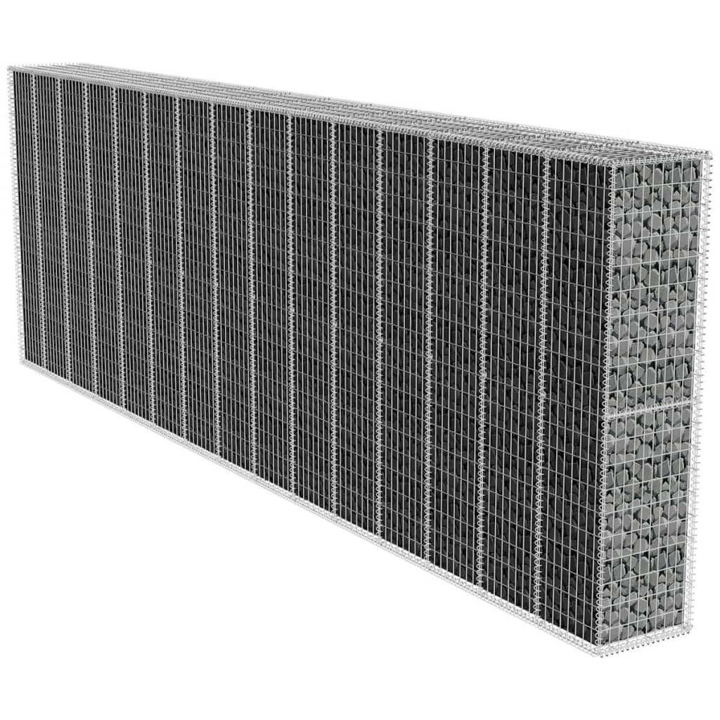 Gabionska stena s pokrovom iz pocinkanega jekla 600x50x200 cm
