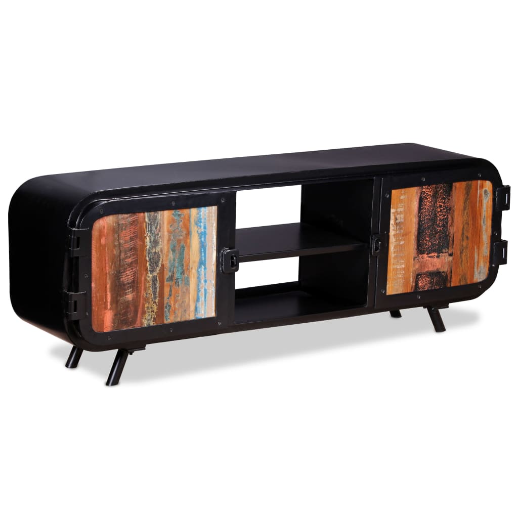 TV omarica iz predelanega lesa 120x30x45 cm