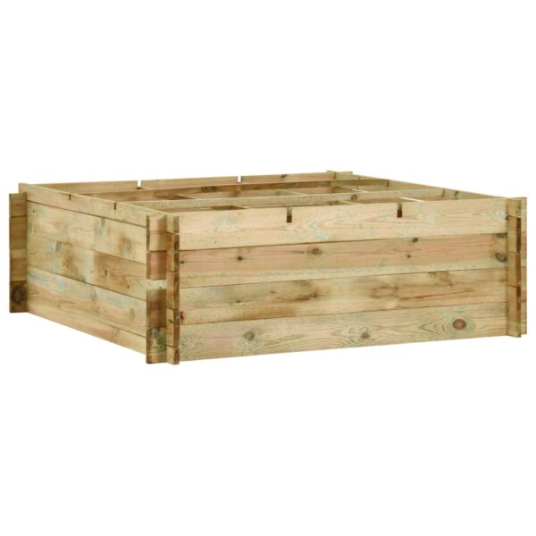 Visoka greda impregnirana borovina 120x120x40 cm