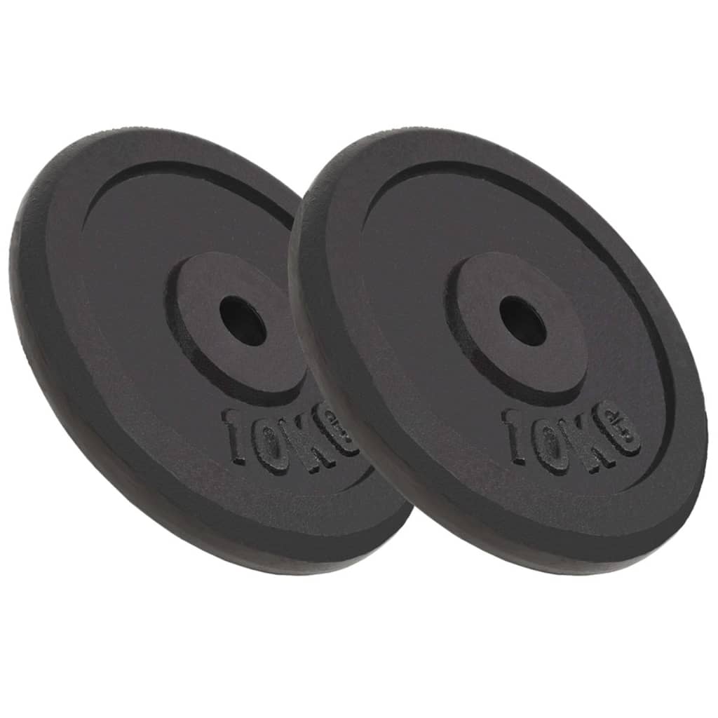 Uteži 2 kosa 2×10 kg lito železo
