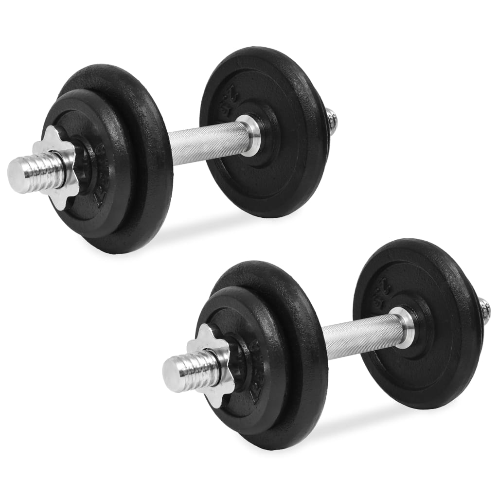 14-delni komplet uteži 20 kg iz litega železa