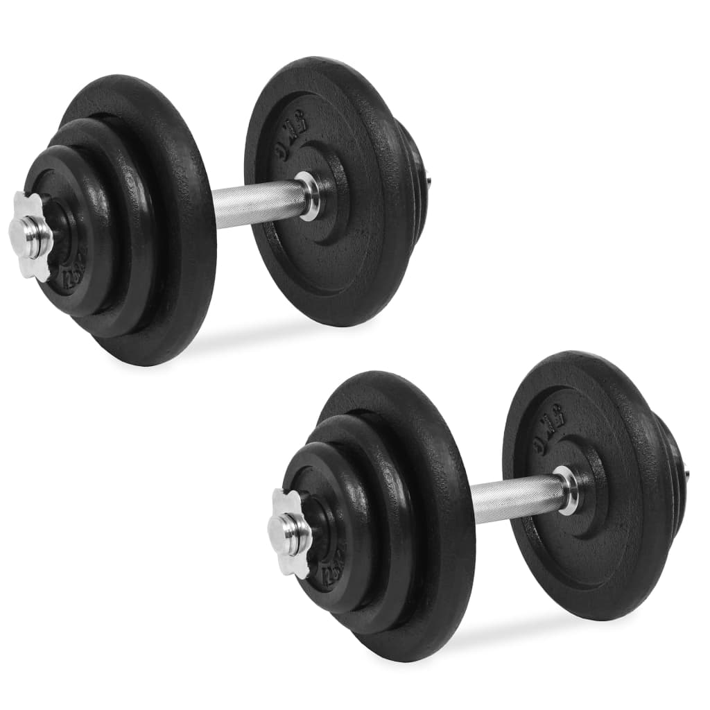 18-delni komplet uteži 40 kg iz litega železa