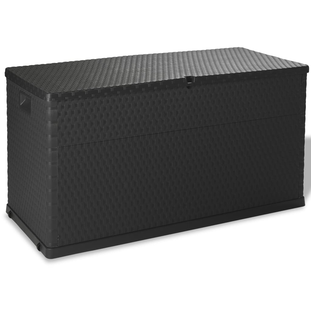 Vrtna škatla za shranjevanje antracit 120x56x63 cm PP ratan