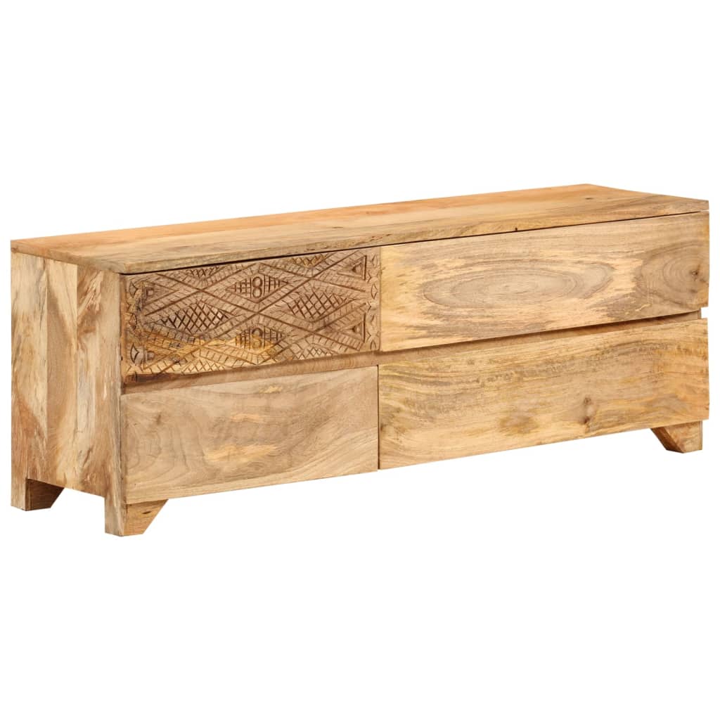 TV omarica iz trdnega mangovega lesa 110x30x40 cm