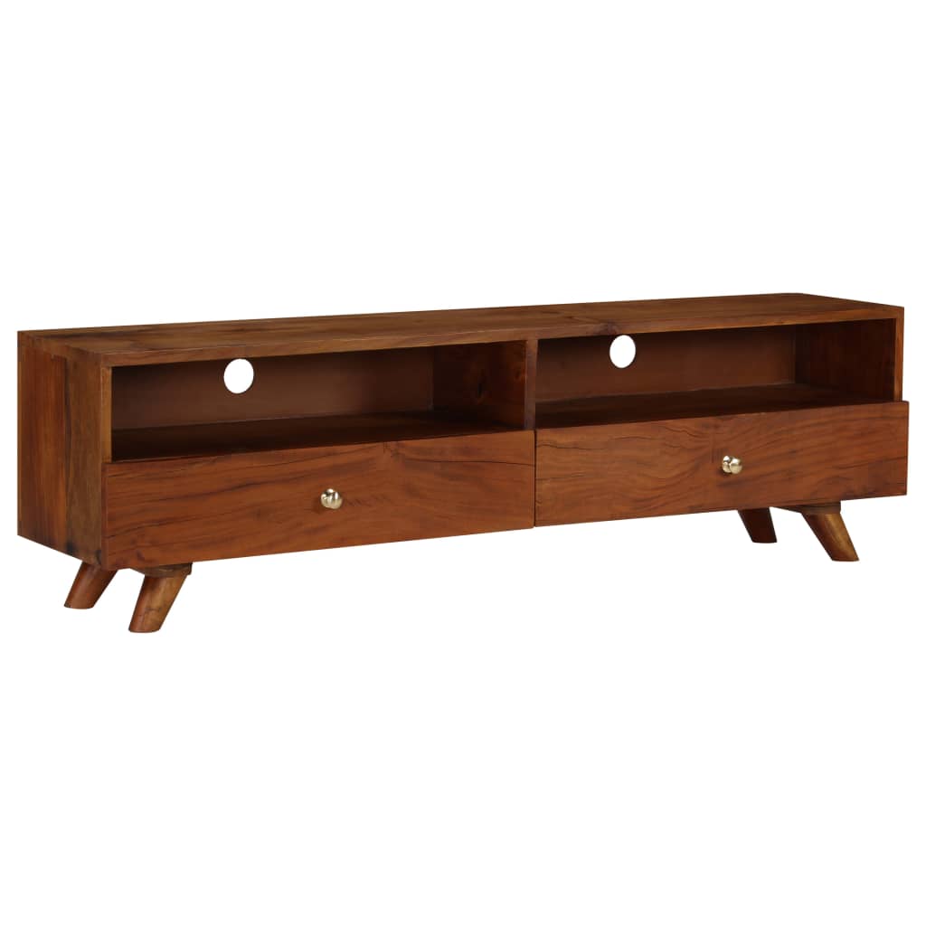 TV omarica iz trdnega predelanega lesa 140x30x40 cm