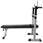 Vadbena klop s kompletom uteži in stojalom 60,5 kg - Image 3