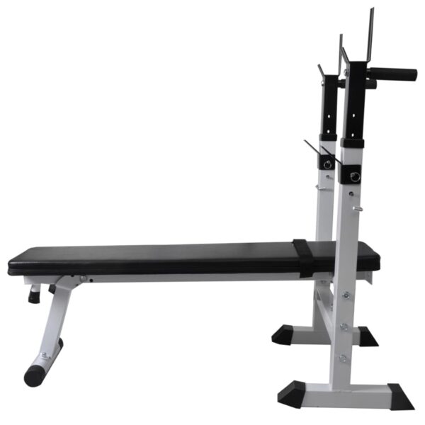 Vadbena klop s kompletom uteži in stojalom 60,5 kg - Image 3