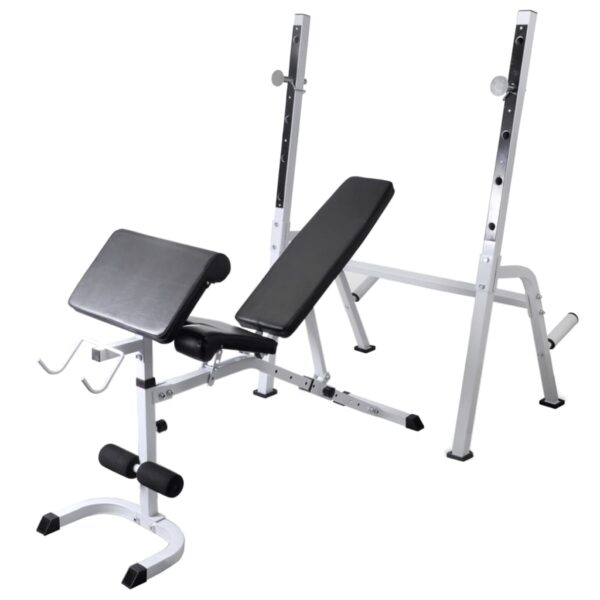 Vadbena klop s kompletom uteži in stojalom 60,5 kg - Image 2