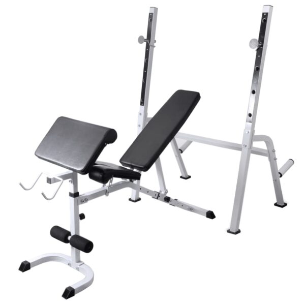 Vadbena klop s kompletom uteži in stojalom 90 kg - Image 2
