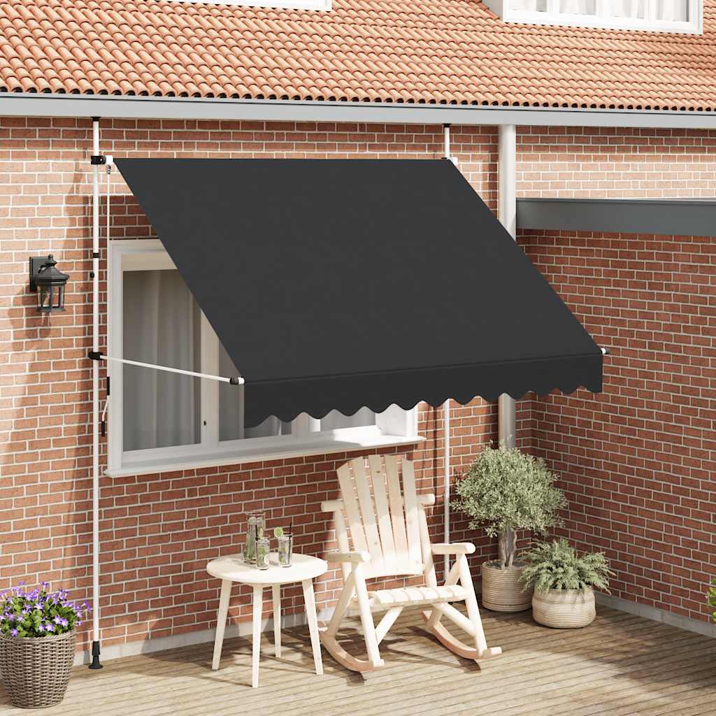 Ročno zložljiva tenda 250 cm antracitna