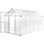 Rastlinjak iz aluminija 362x190x195 cm 13,41 m³